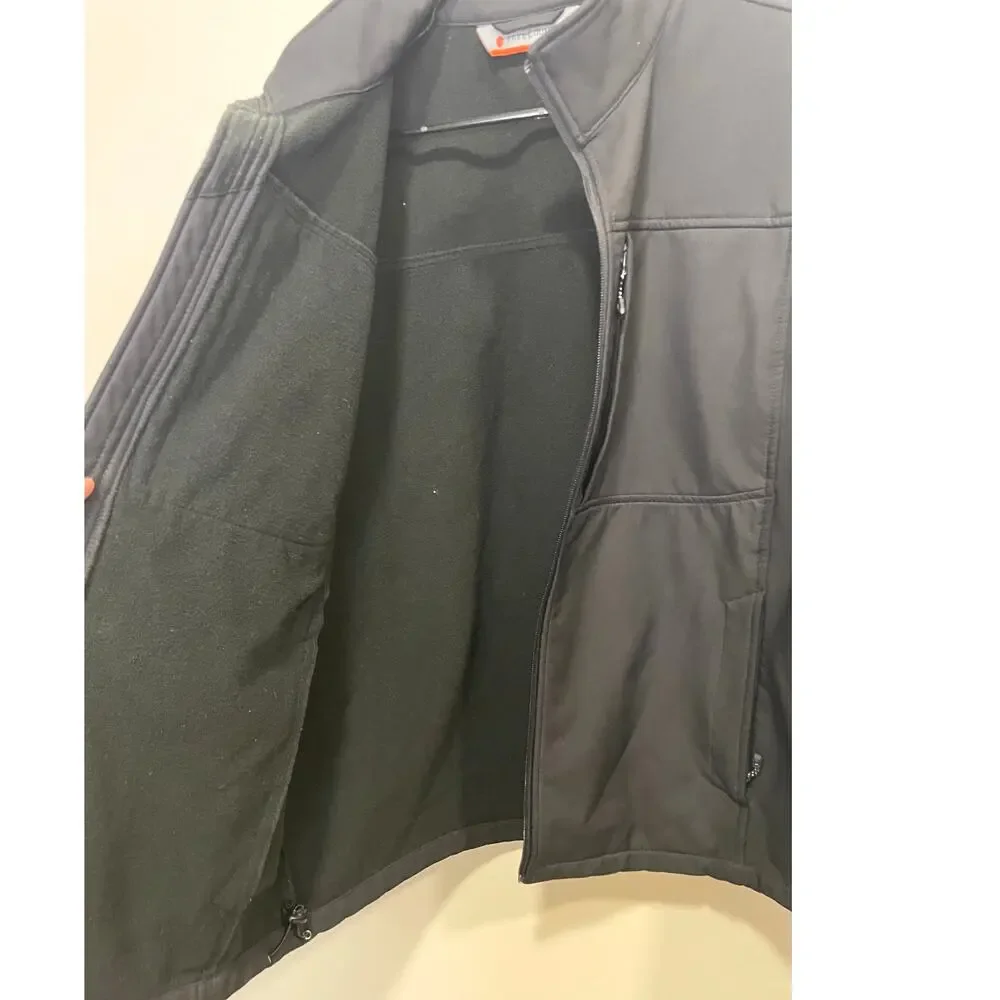 Free Country Men's Ultimate Super Softshell Black Jacket Size Large Outdoors